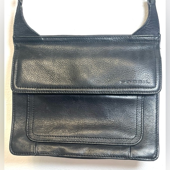 FOSSIL Genuine Leather Crossbody Bag Iconic Bohemian Minimalist Timeless - Picture 3 of 9